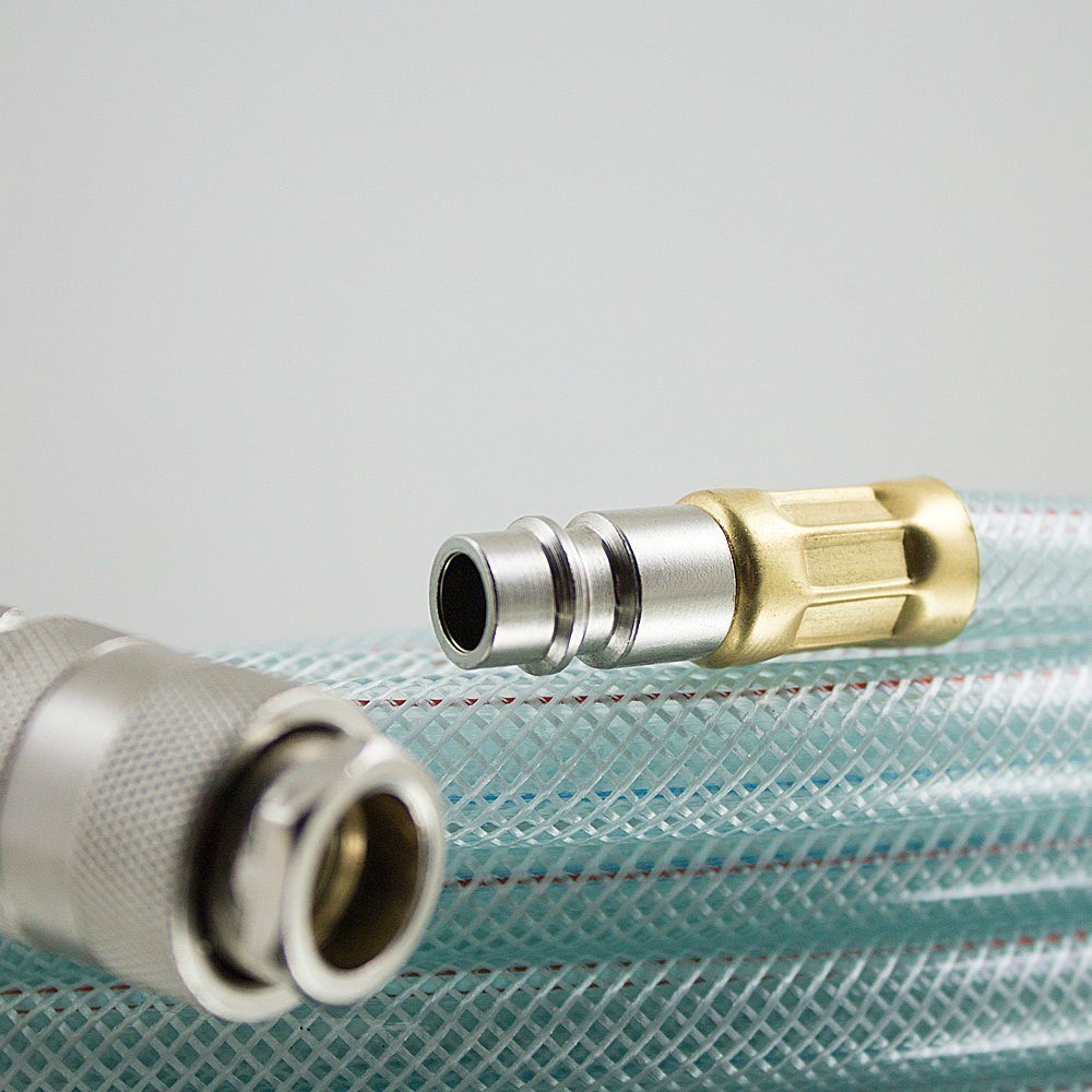 Pogumovaná pneumatická hadice 20 m ke kompresoru, přípojka 1/4", flexibilní M15945